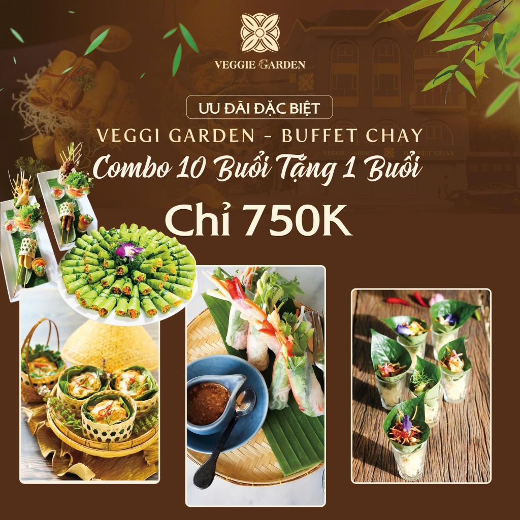 Combo 10 Buổi Buffet Tặng Ngay 1 Buổi - Chỉ 750K