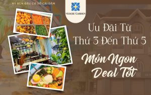 Ưu Đãi Từ Thứ 3 Đến Thứ 5- Món Ngon, Deal Tốt